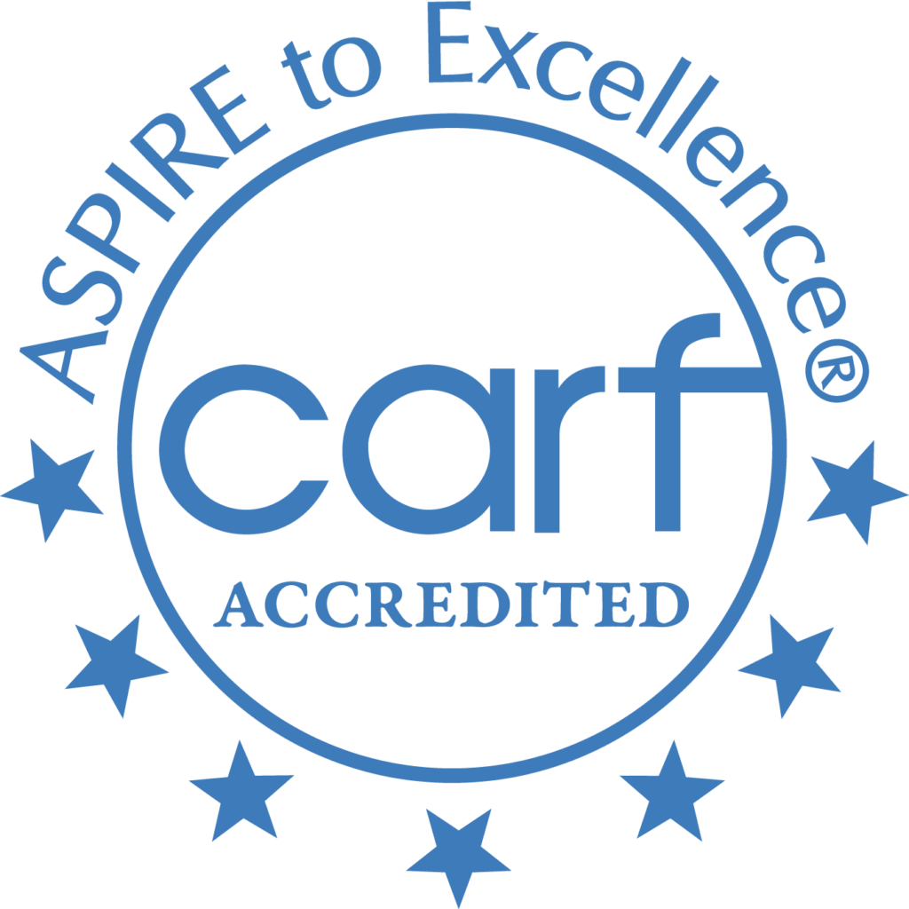 Commission on Accreditation of Rehabilitation Facilities (CARF) logo